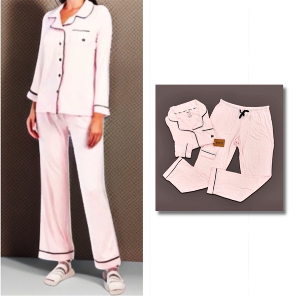 NWT Born Pajama Set Extra Soft Pink/Black Sizes Available S M L XL